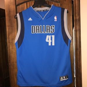 Never been worn blue basketball jersey